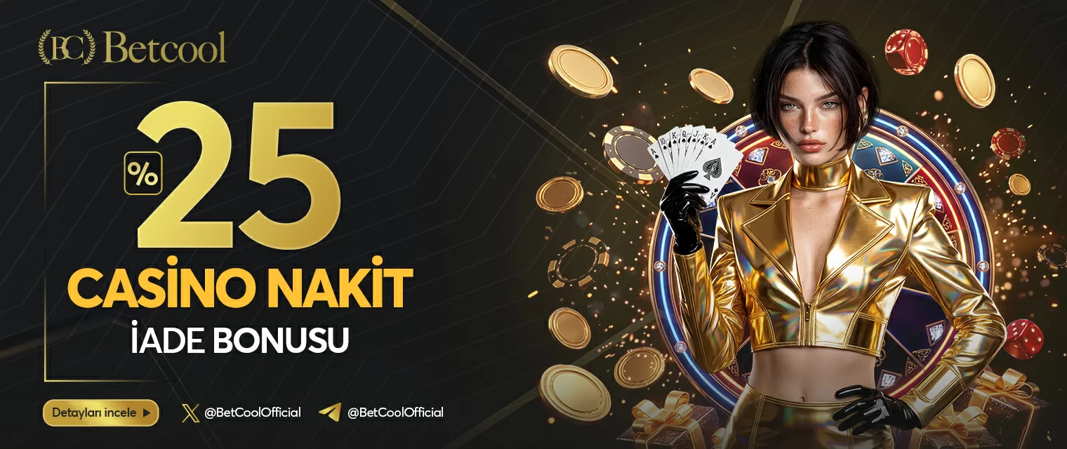 Betcool %25e varan casino nakit iade bonusu