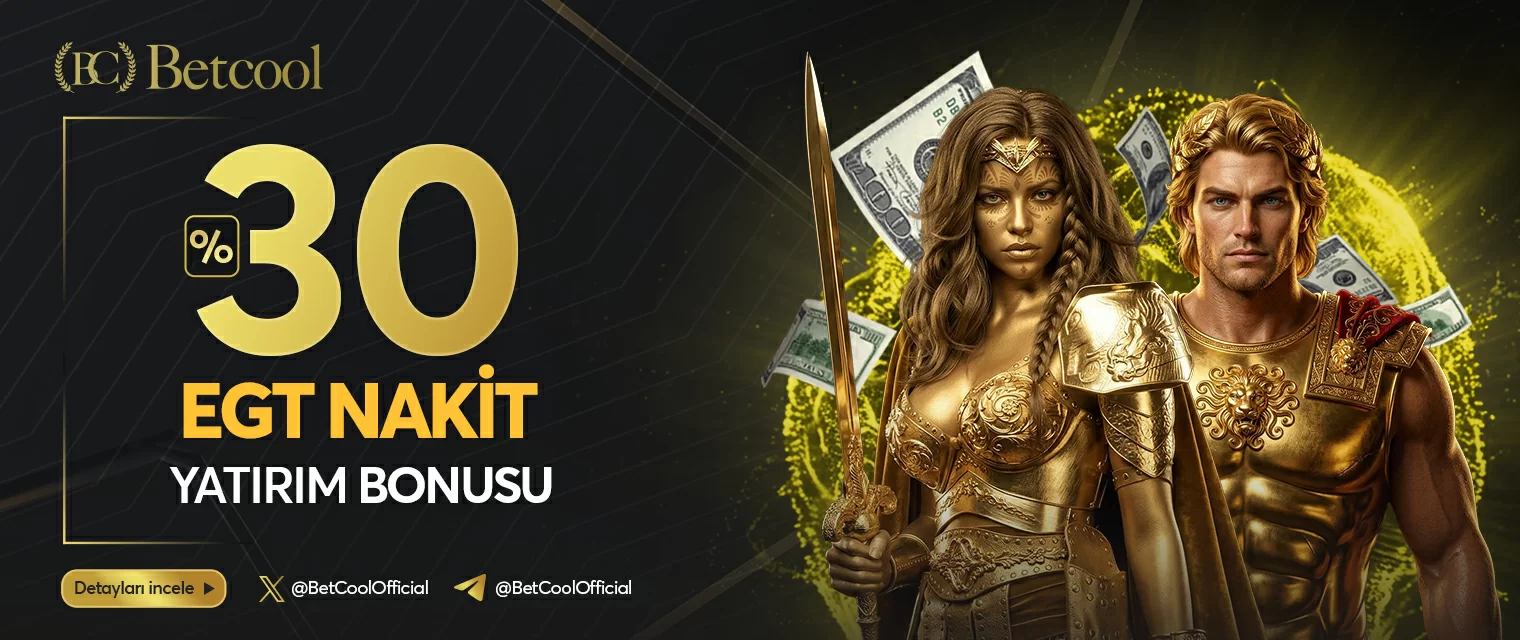 Betcool EGT Amusnet %30 net kayıp iade bonusu