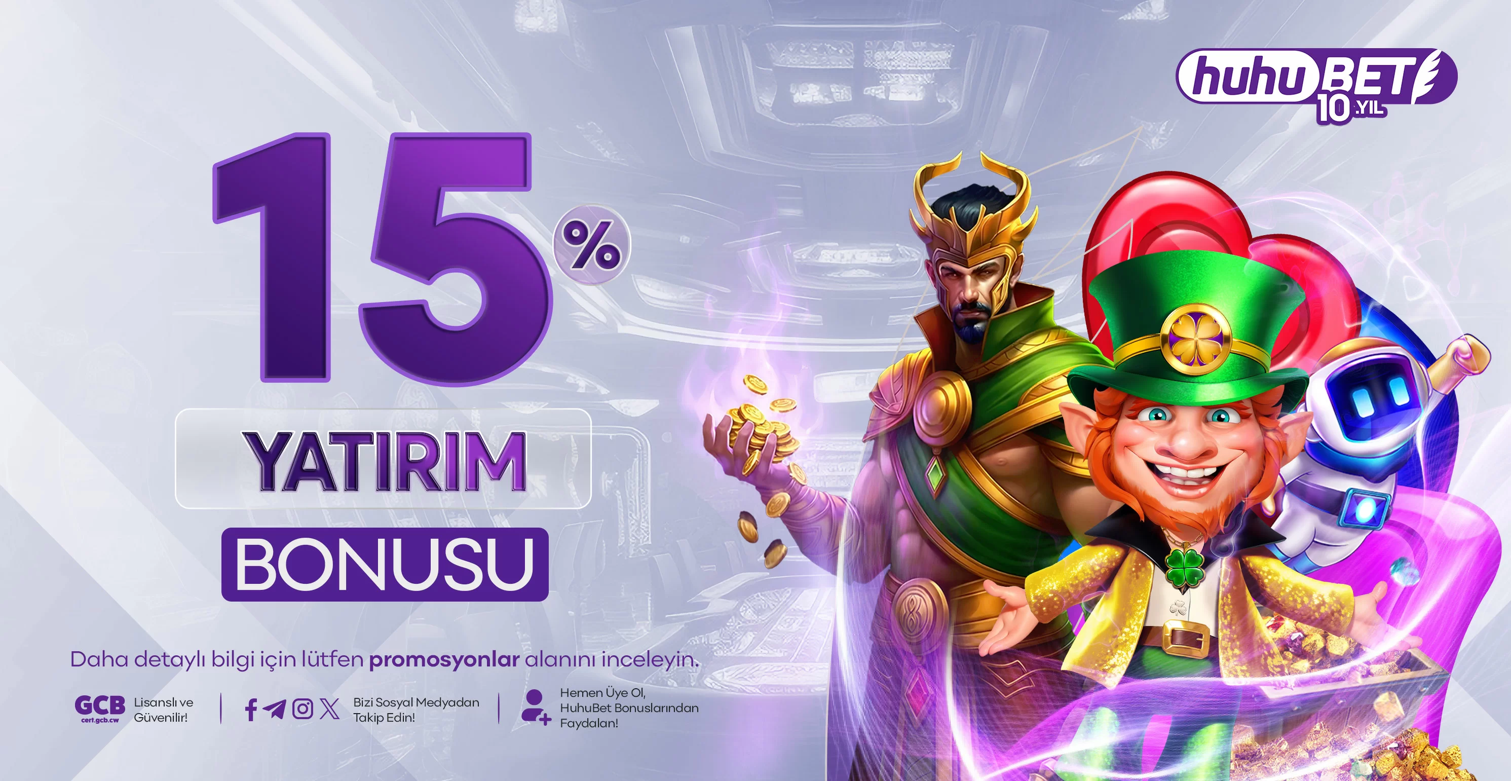 HuhuBet %15 yatırım
