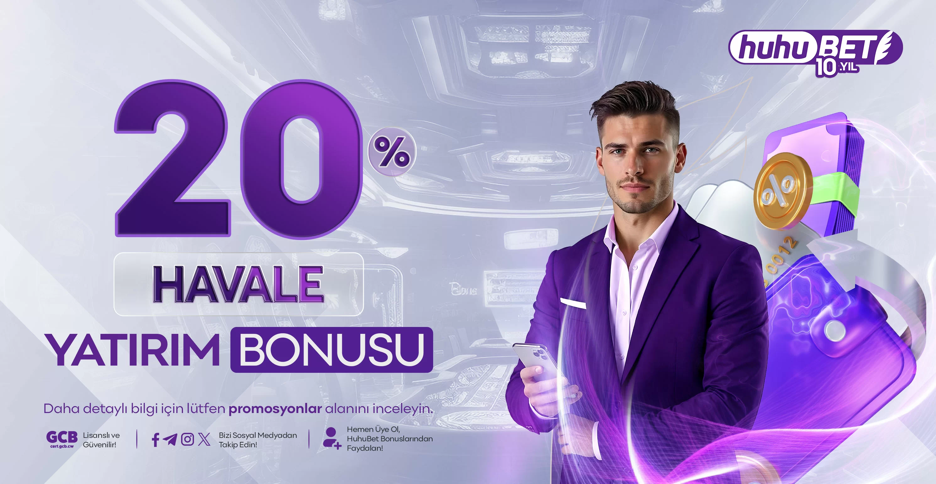 HuhuBet %20 havale yatırım