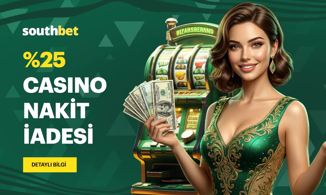 Southbet %25 casino nakit iade